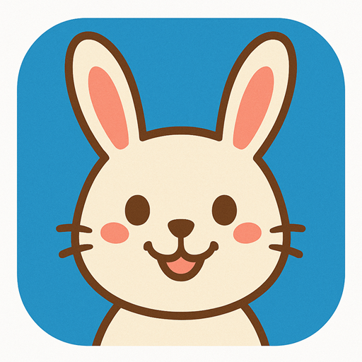Bunny Jump icon: smiling bunny face